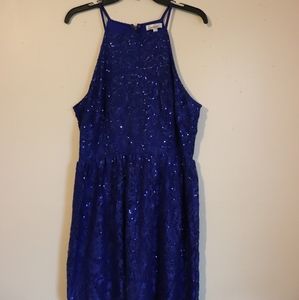 Size XL Short Royal Blue Dress